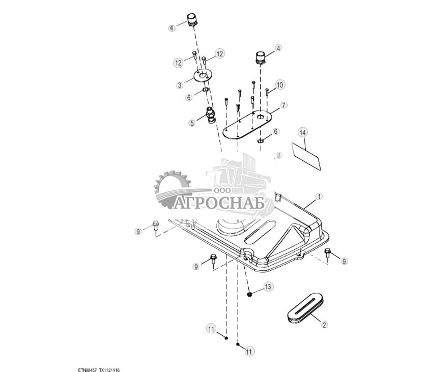 Управление блокировкой стрелы и боковым смещением — ковш с увеличенным вылетом, сервоуправление - ST730849 531.jpg